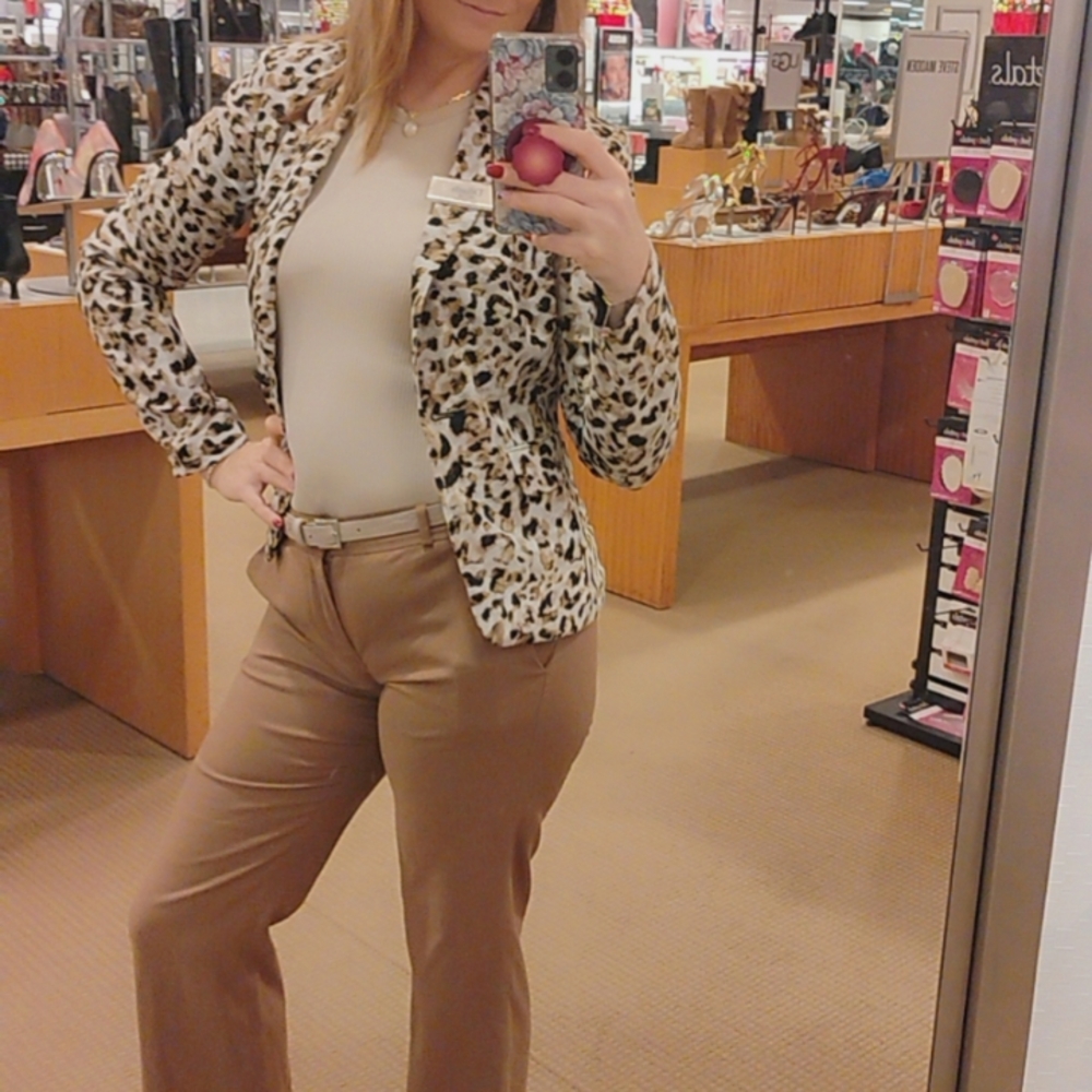 Leopard Print Blazer